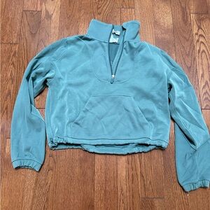 Lululemon Athletica Brushed Softstreme 3/4 Zip Size 4